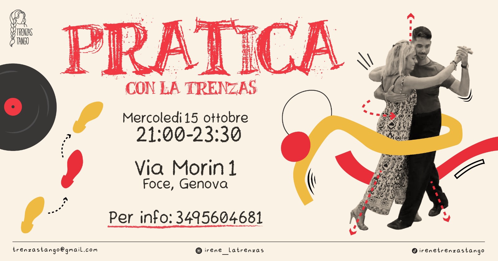 Pratica di Tango Argentino con la Trenzas - Genova