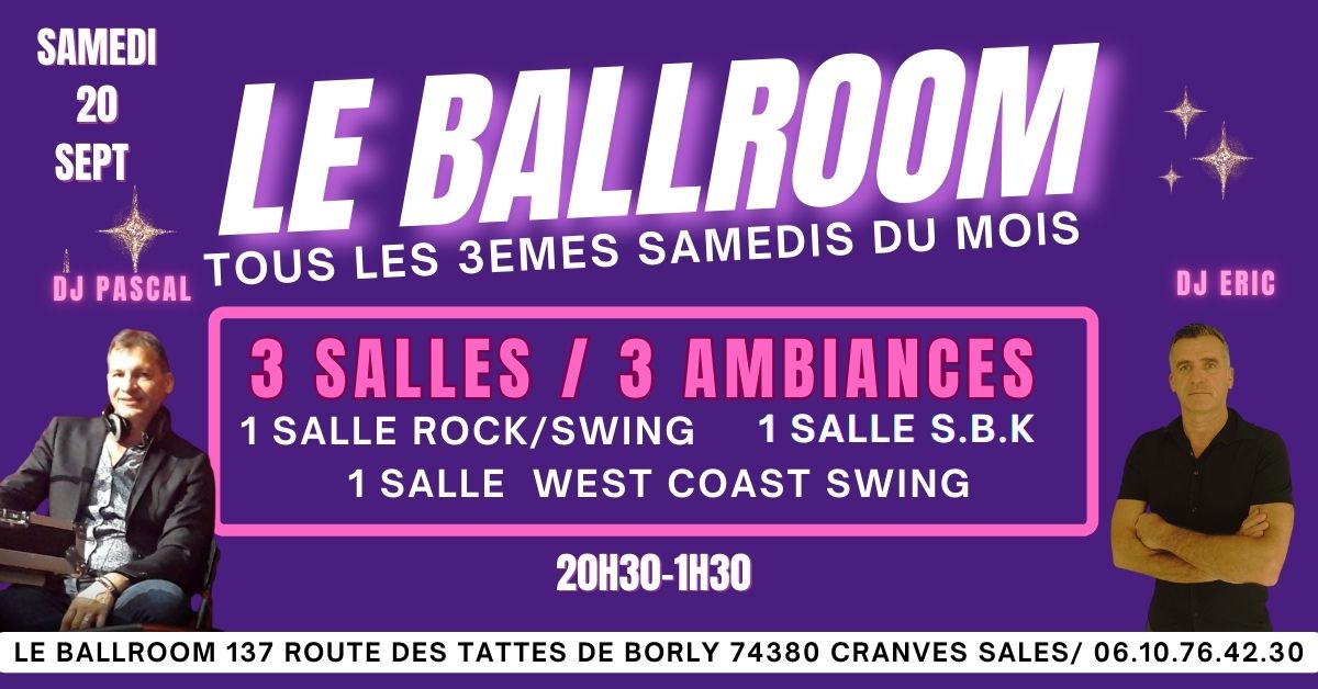 SOIREE ROCK N SWING S.B.K WEST COAST 3 SALLES & 3 AMBIANCES