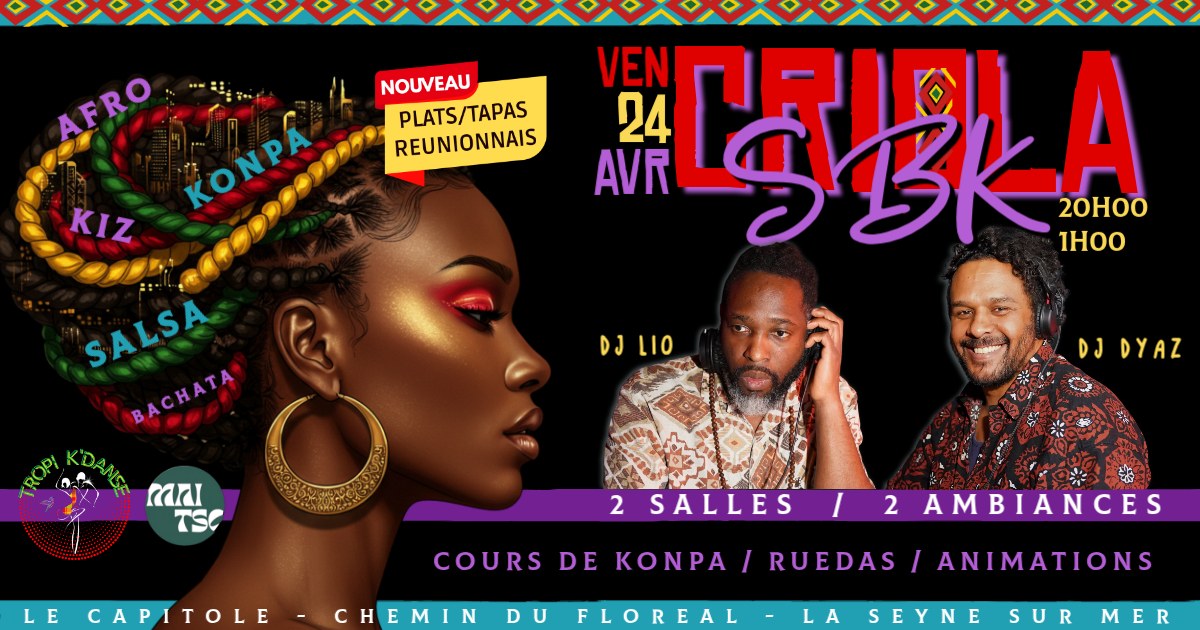 CRIOLA SBK 7 **Edition Gourmande : Repas et Tapas Réunionnais!**