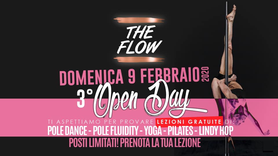 3ΒΊ OPEN DAY - Pole Dance e Fluidity, Yoga, Pilates e Lindy Hop