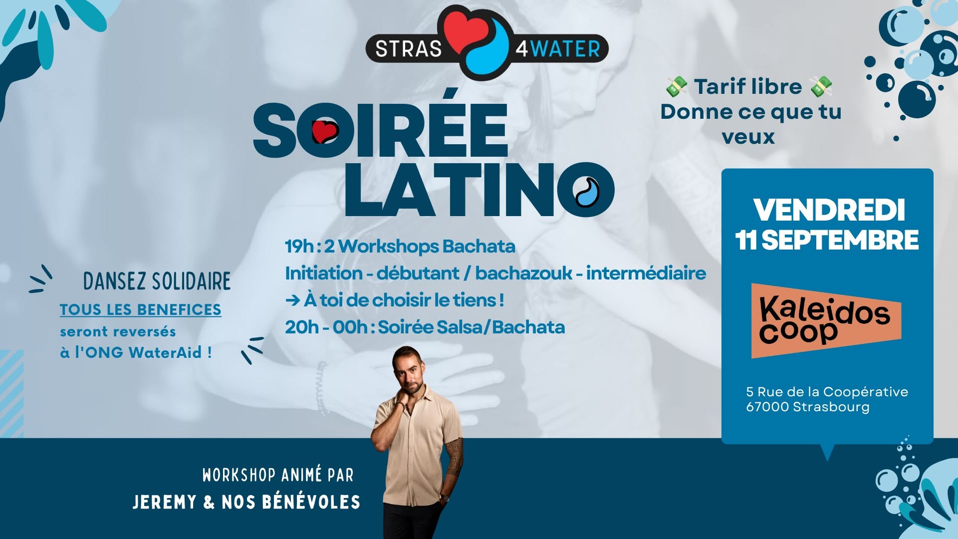 Soirée Salsa Bachata caritative