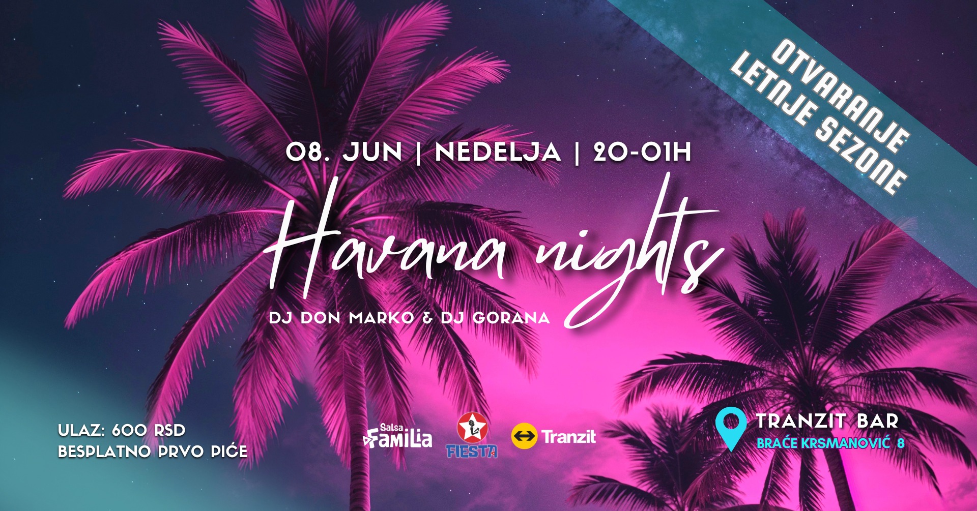 HAVANA NIGHTS Nedelja Tranzit
