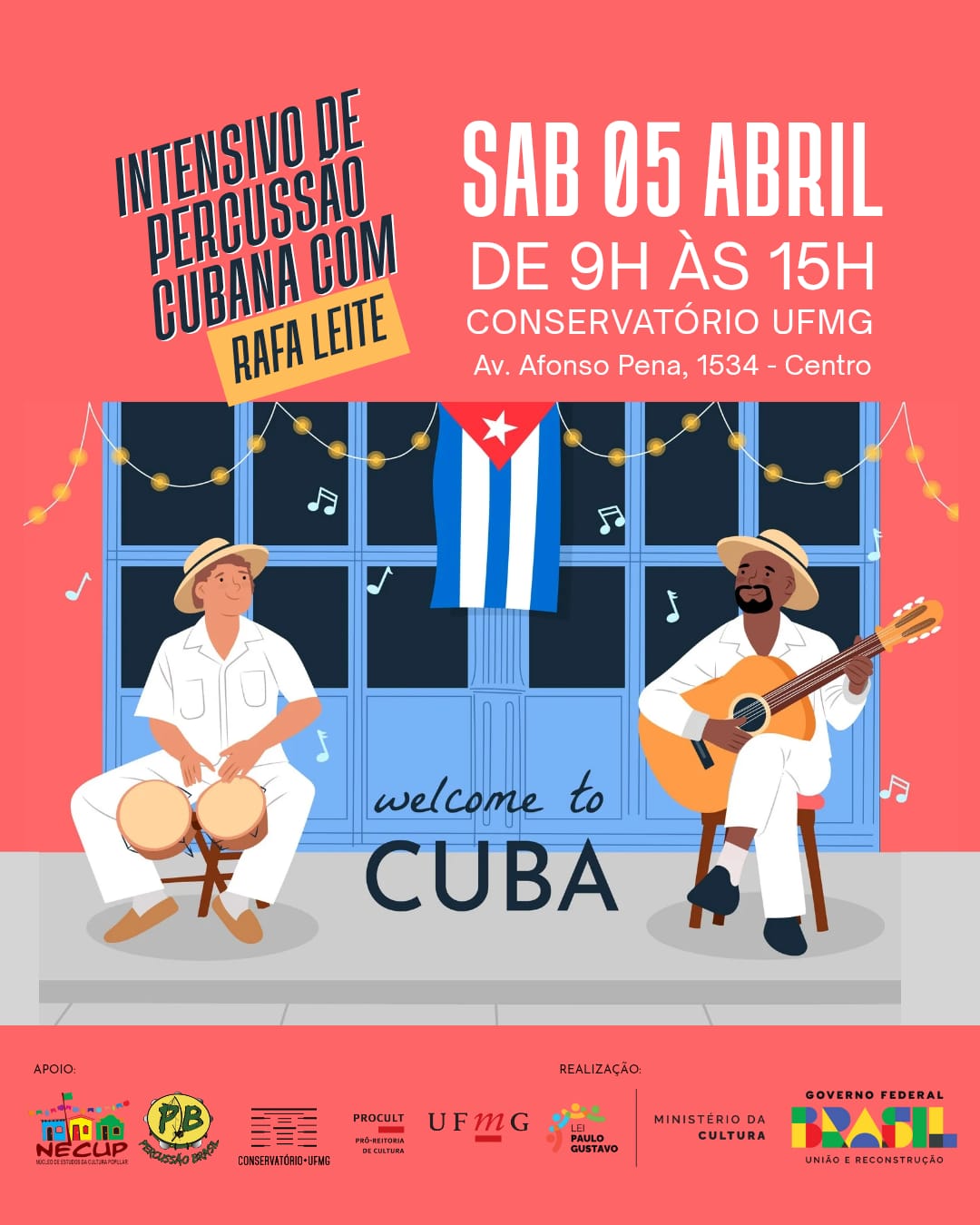 IMERSÃO DE PERCUSSÃO CUBANA