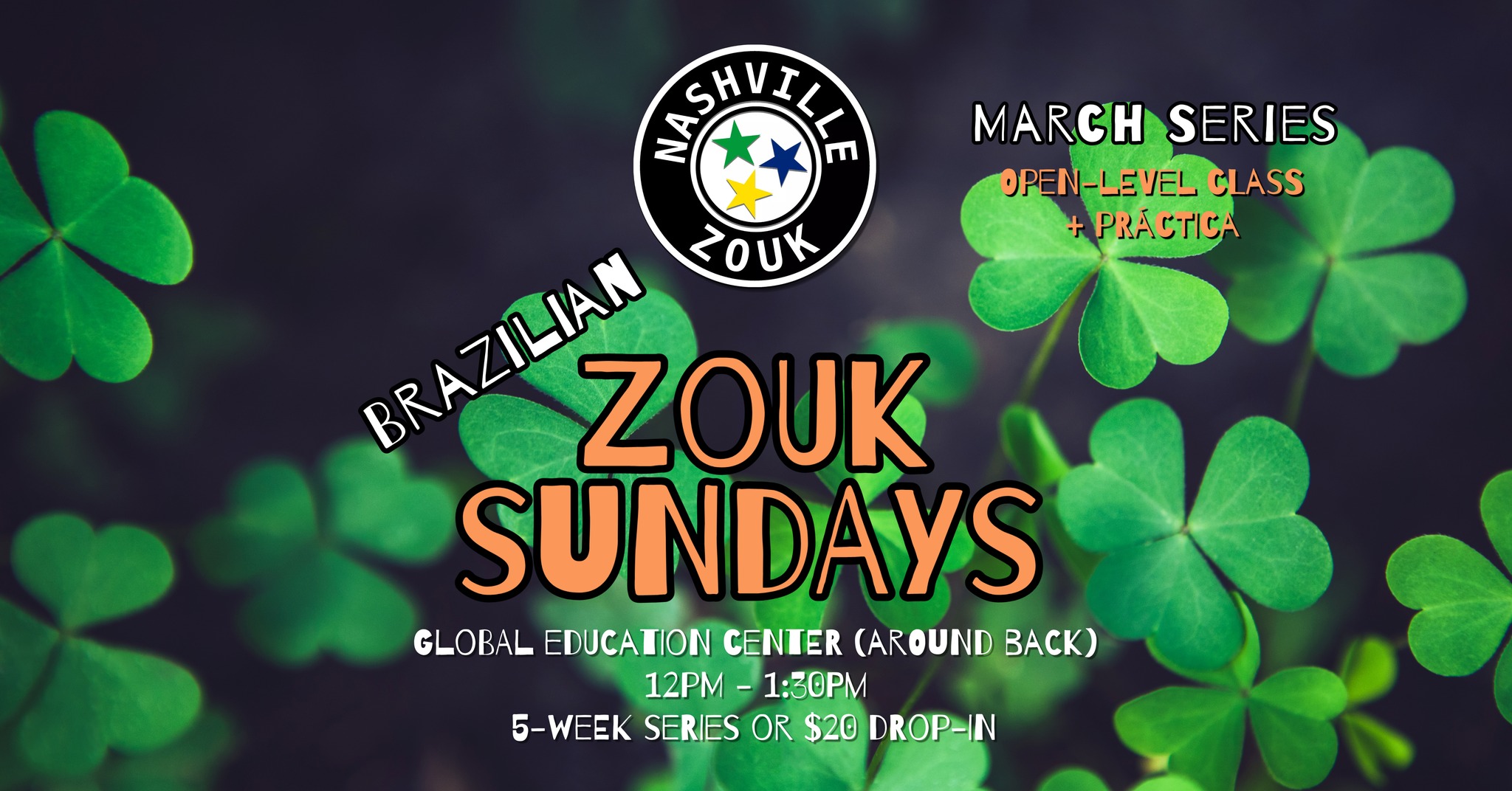 March Zouk Series (Open-Level Class + Práctica) ☘️