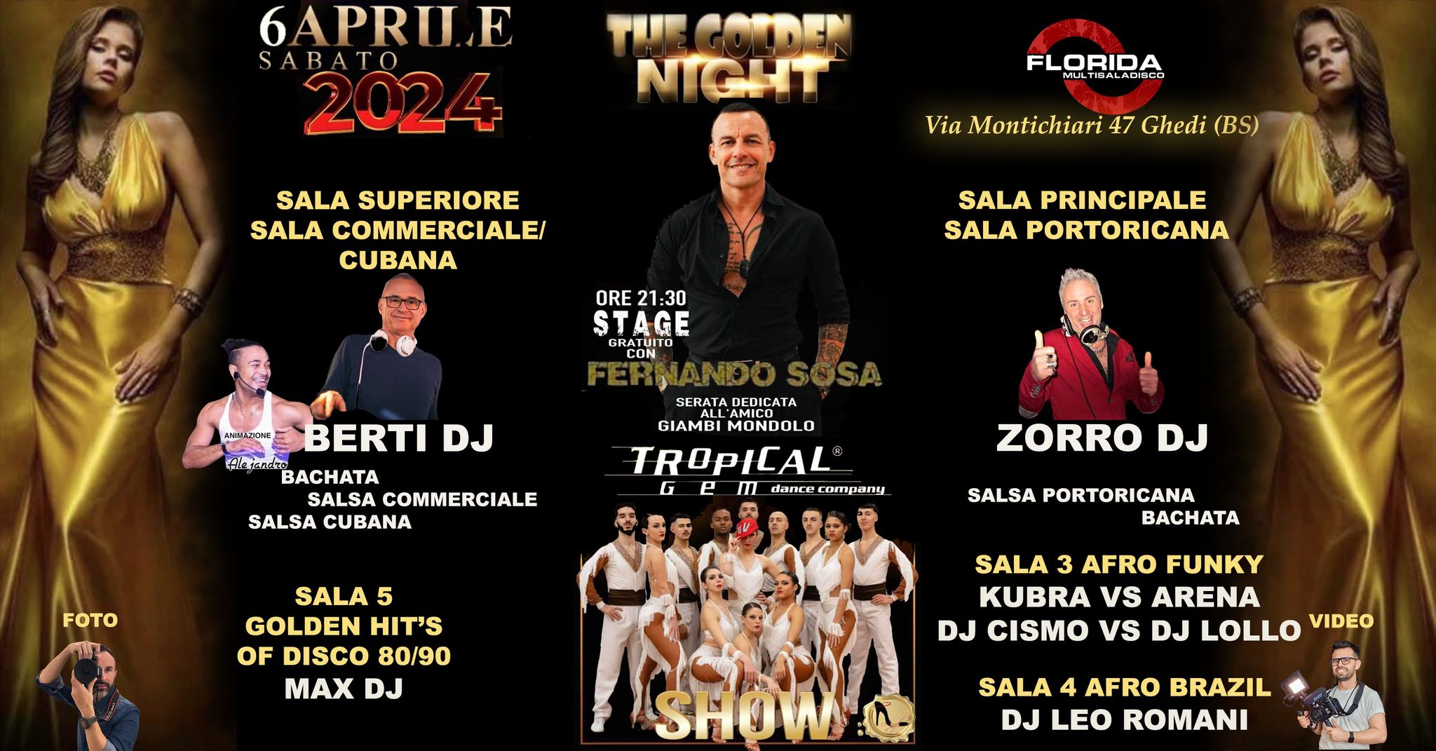 Florida Latino ''The Golden Night'' Fernando Sosa y Tropical Gem