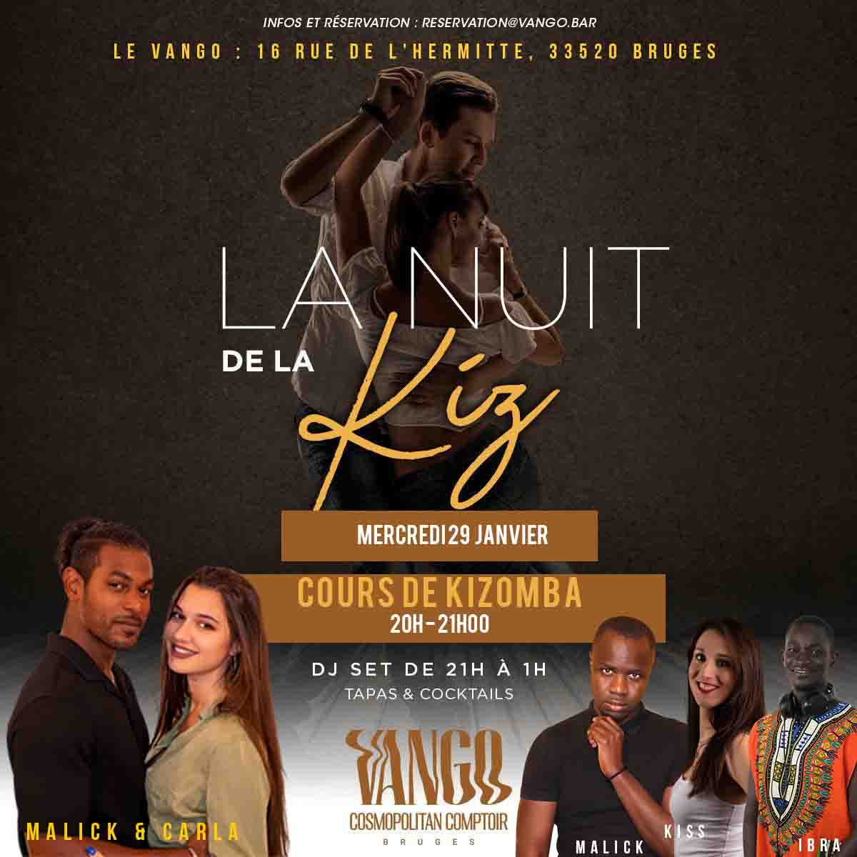 Kizomba Club avec Malick & Carla et Djette KISS