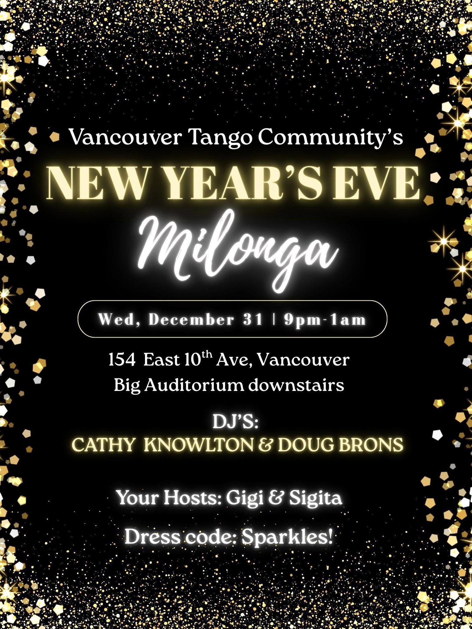 SOLD OUT - New Year’s Eve Milonga