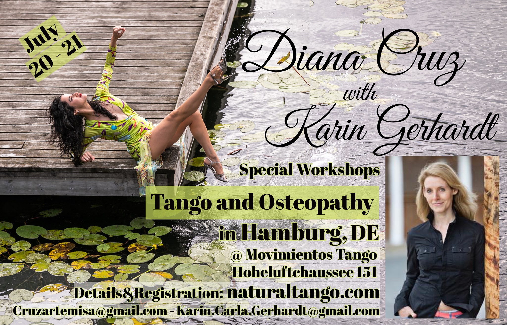 Tangosteopathy - Workshops by Diana Cruz with Karin Gerhardt