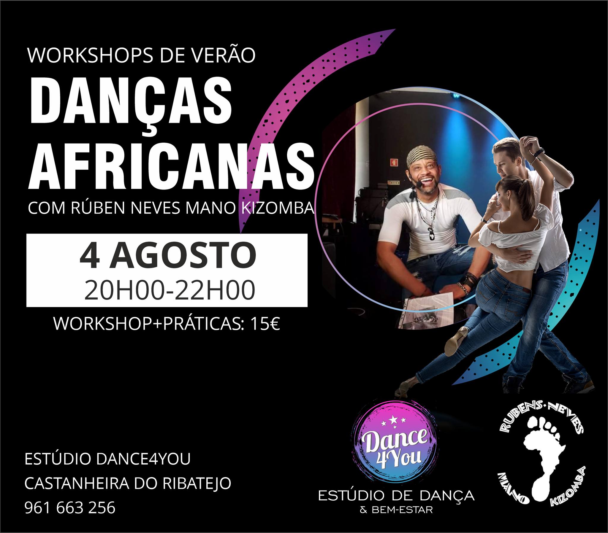 WORKSHOPS DE VERÃO no Dance4you Danças Africanas