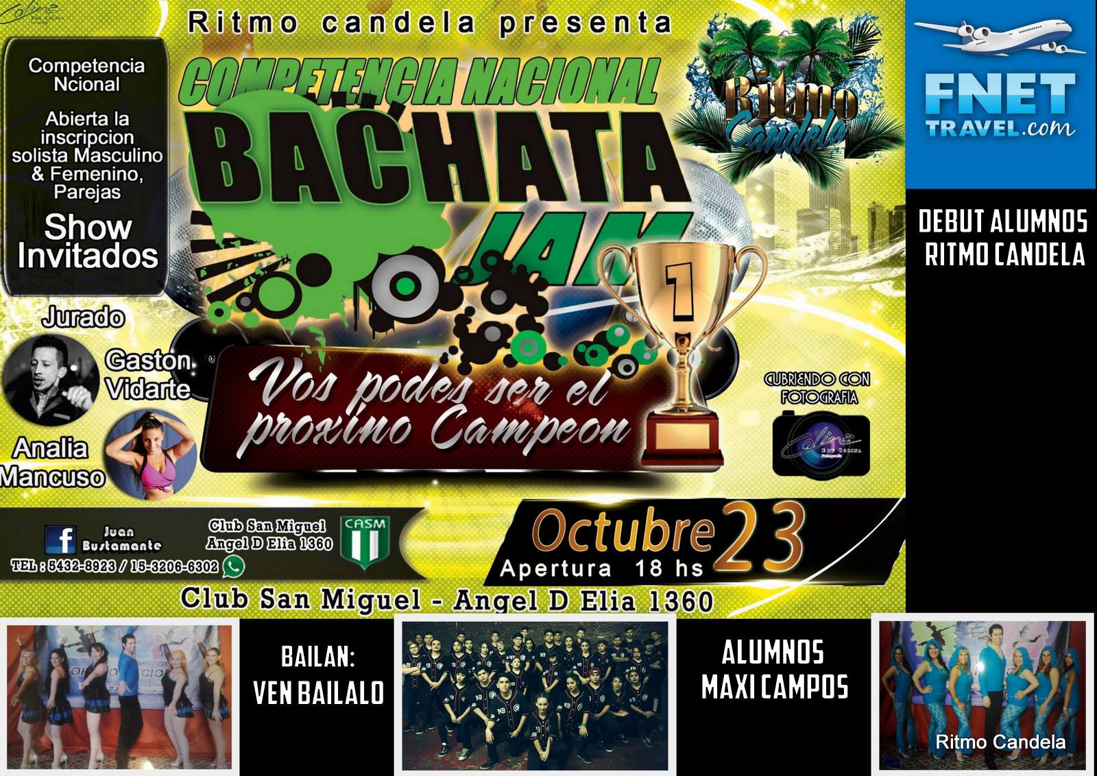 Domingo Familiar, Bachata Jam, Debut Alumnos Ritmo Candela