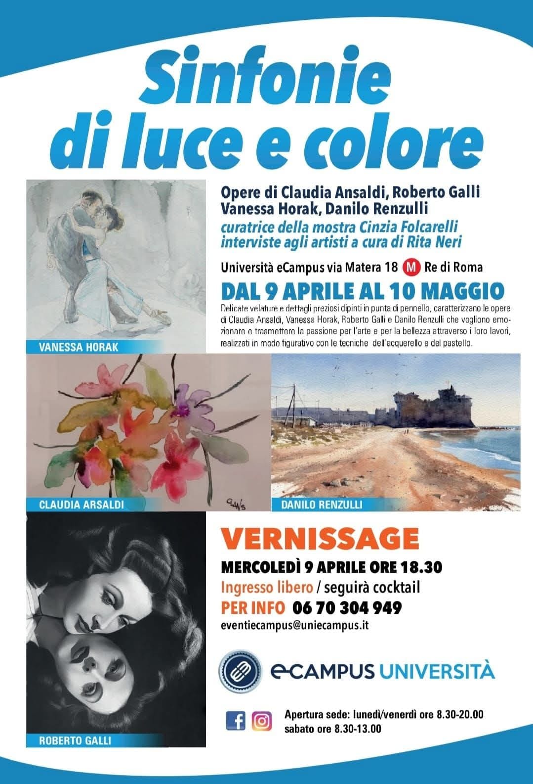 ❤ ARTISTI E TANGUERI - MOSTRA DI PITTURA a INGRESSO LIBERO - UNIVERSITA' ECAMPUS ROMA