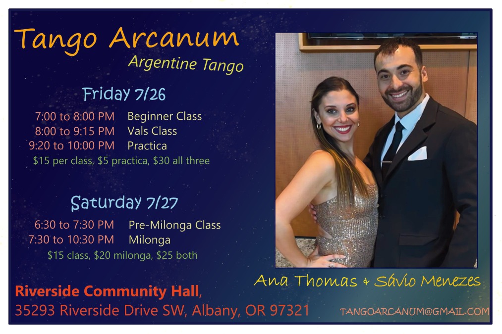 Albany Argentine Tango - Friday night class & Saturday Milonga