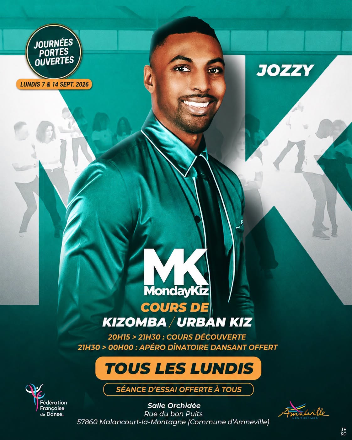 Cours de Kizomba Portes Ouvertes MondayKiz 2026