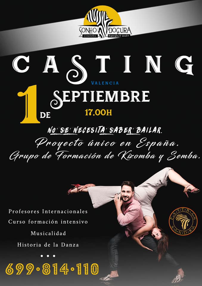 CASTING COMPAÑÍA SONHO DOÇURA
