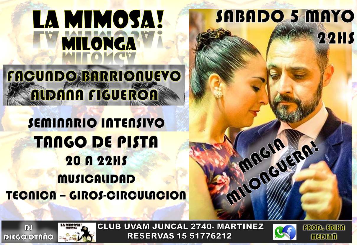 LaMimosaMilonga! 05 05 18 desde las 20hs