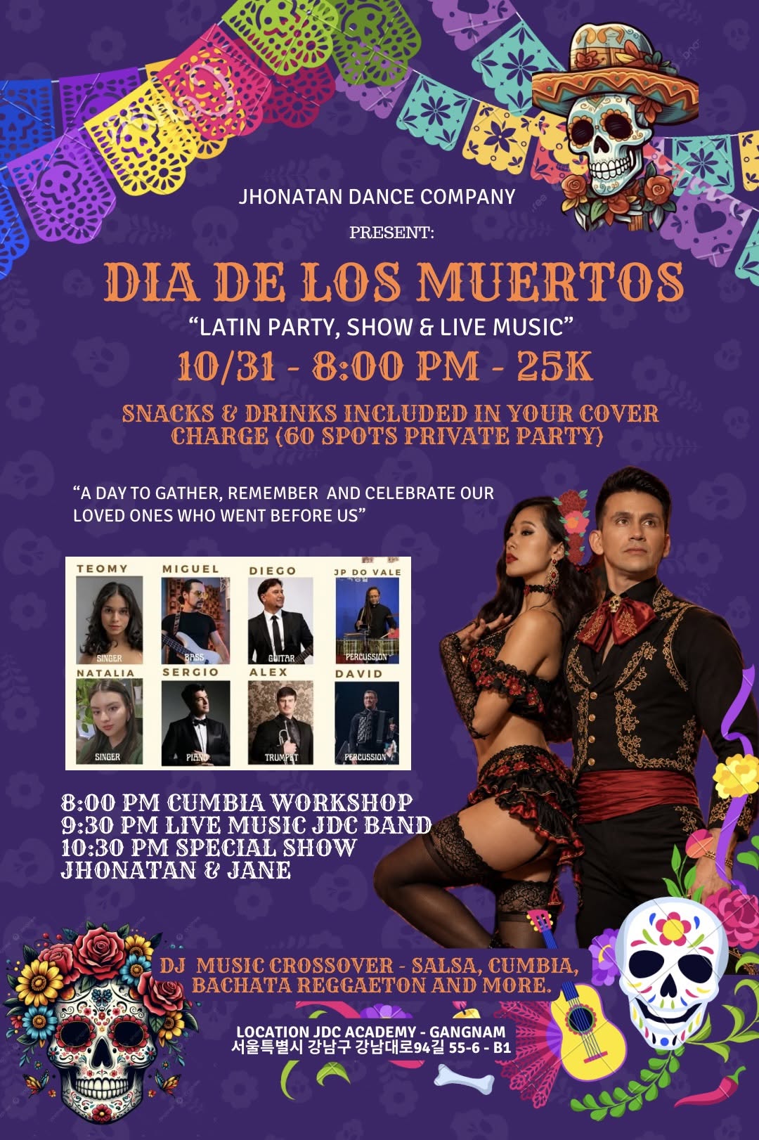 DIA DE LOS MUERTOS - LATIN PARTY 💀