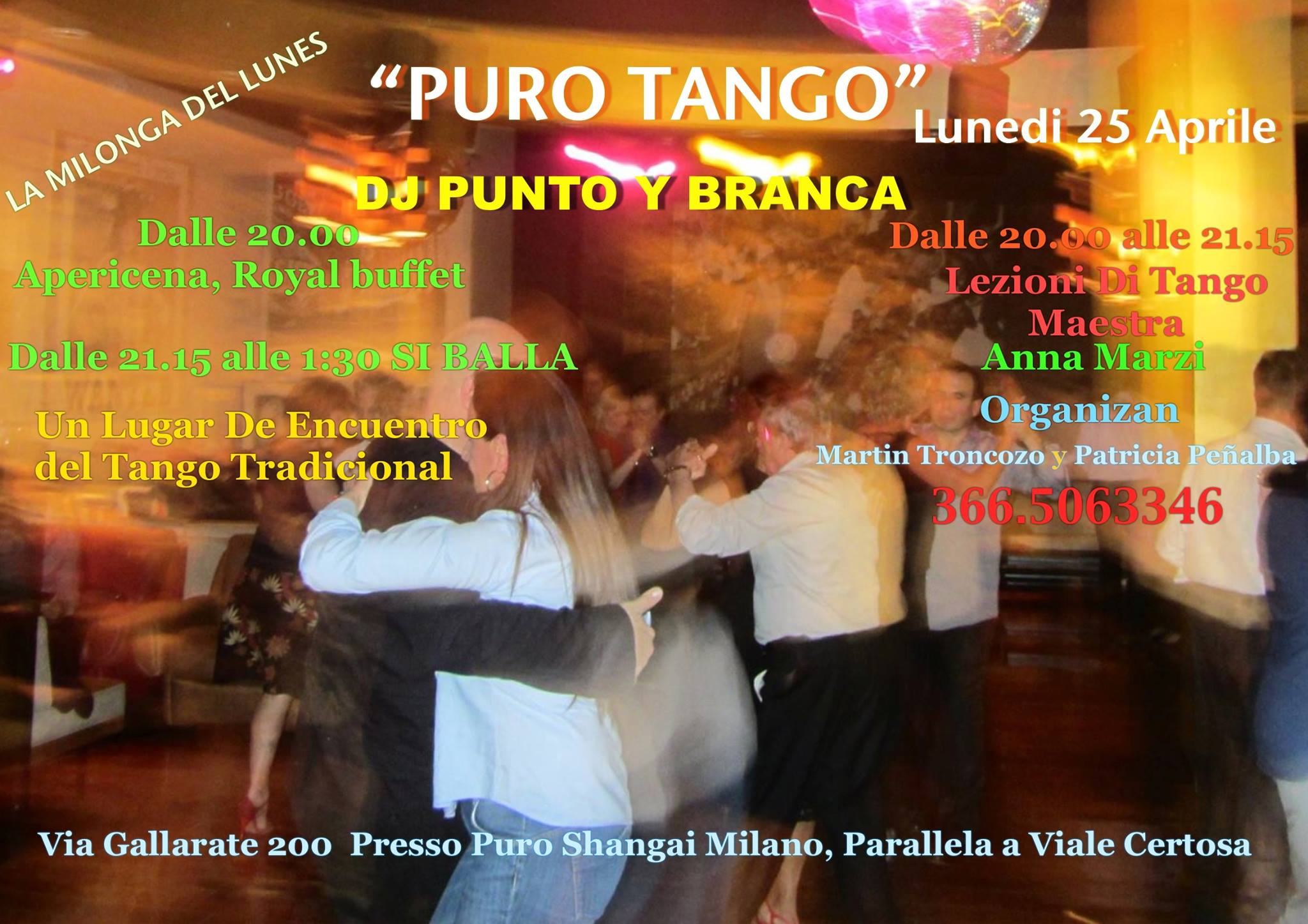 Puro Tango" La Milonga del Lunes