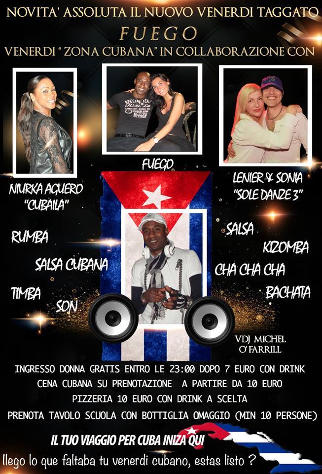 Zona Cubana serata dedicata a Rumba Timba Son Salsa Cubana