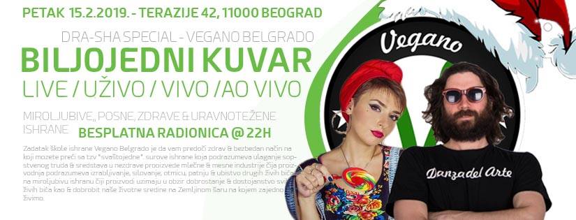 Biljojedni Kuvar Uživo u 22h - DraSha Special - Vegano Belgrado
