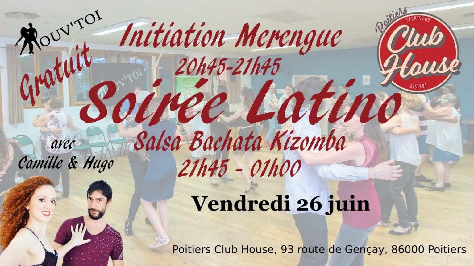 Soirée Latino SBK au Poitiers Club House