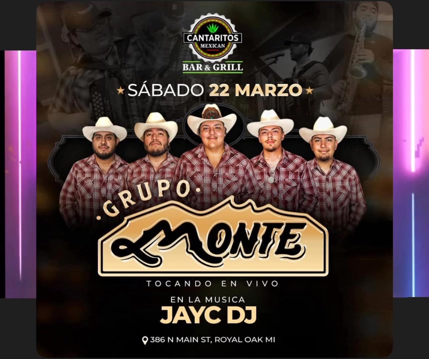 Sabado 22 De Marzo Grupo Monte 🚨 En Vivo Noche Norteña Royal Oak Michigan