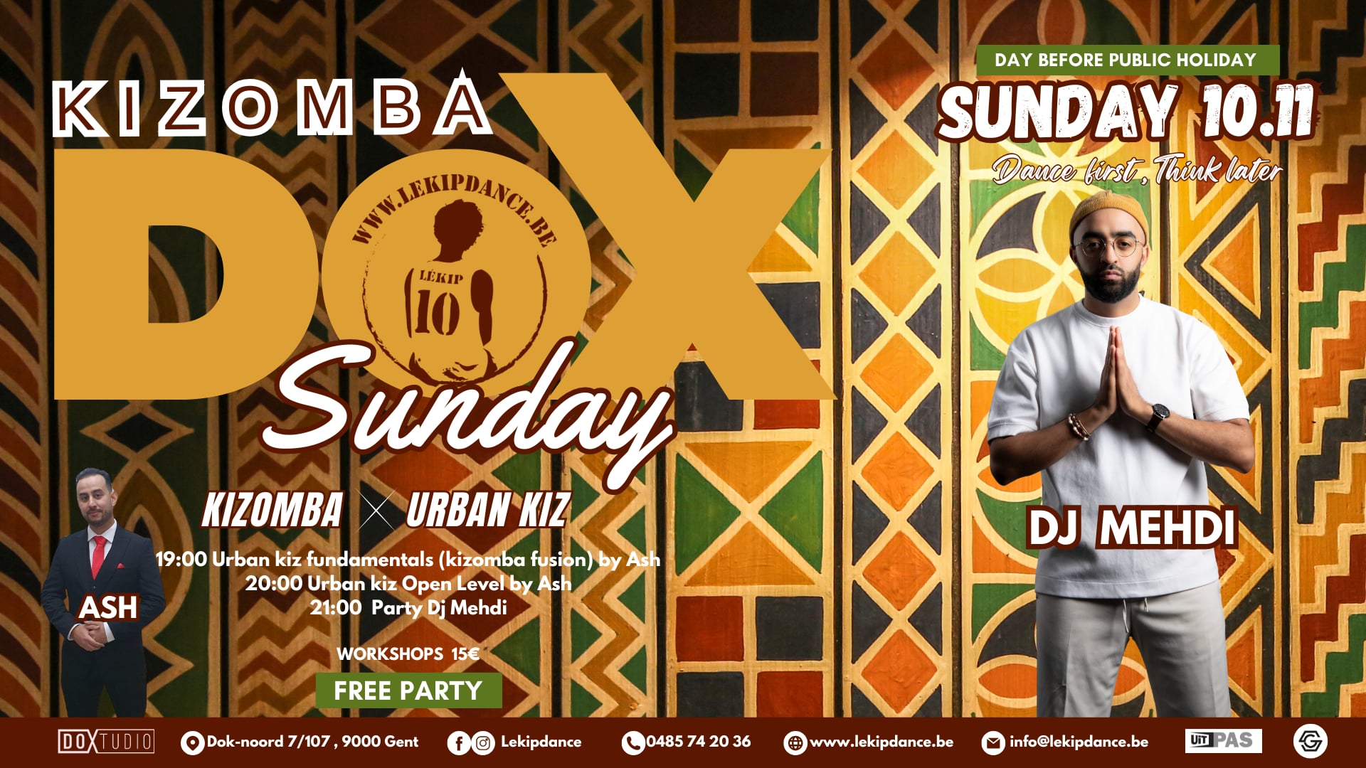 Sunday Kizomba Dox - Day before public Holiday