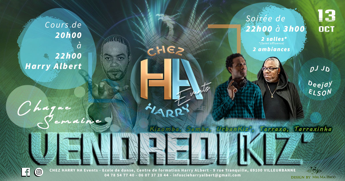 VENDREDI KIZ' Chez Harry - HA Events