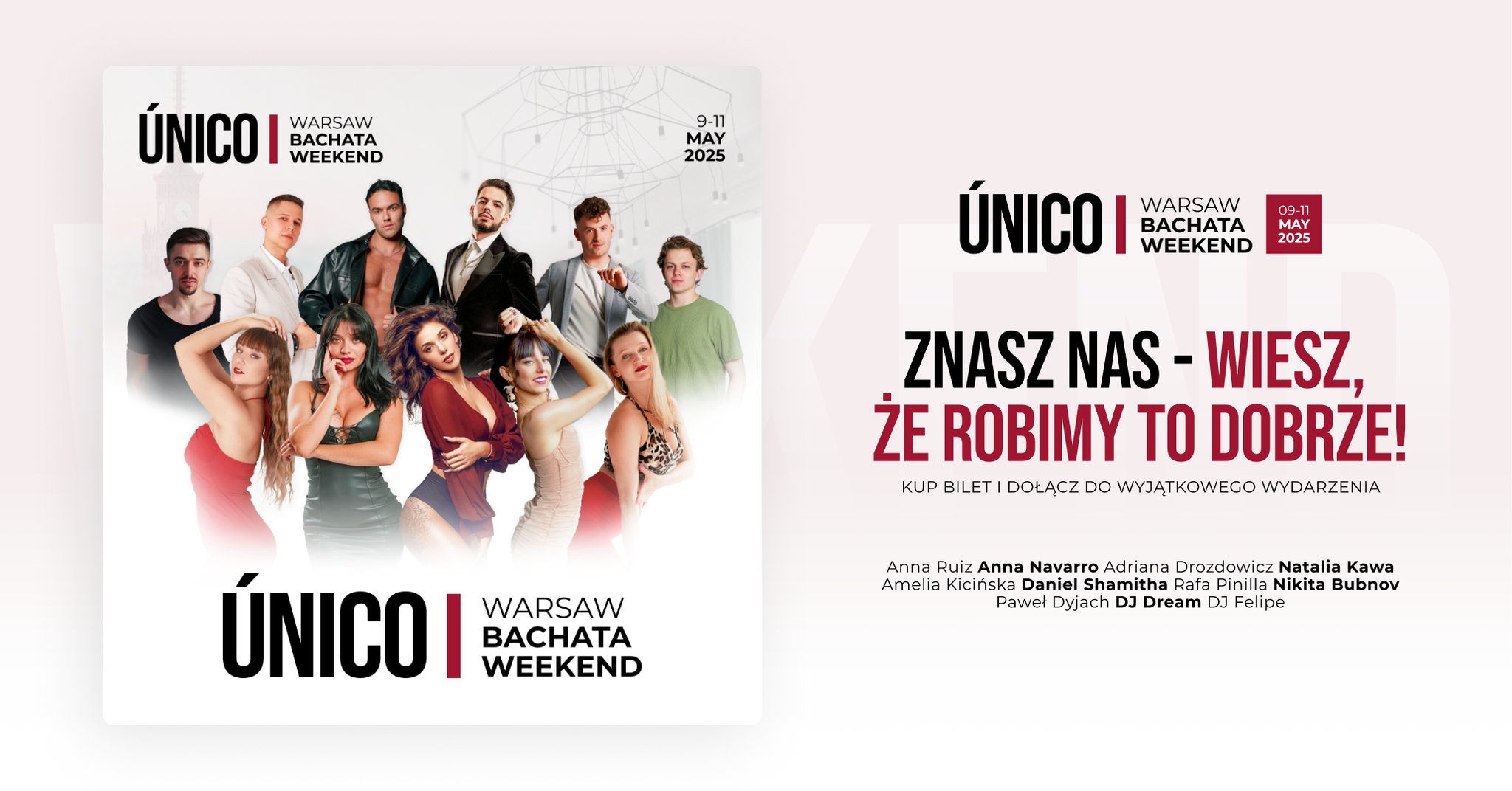 Único Bachata Weekend 9-11.05.2025! ❤️