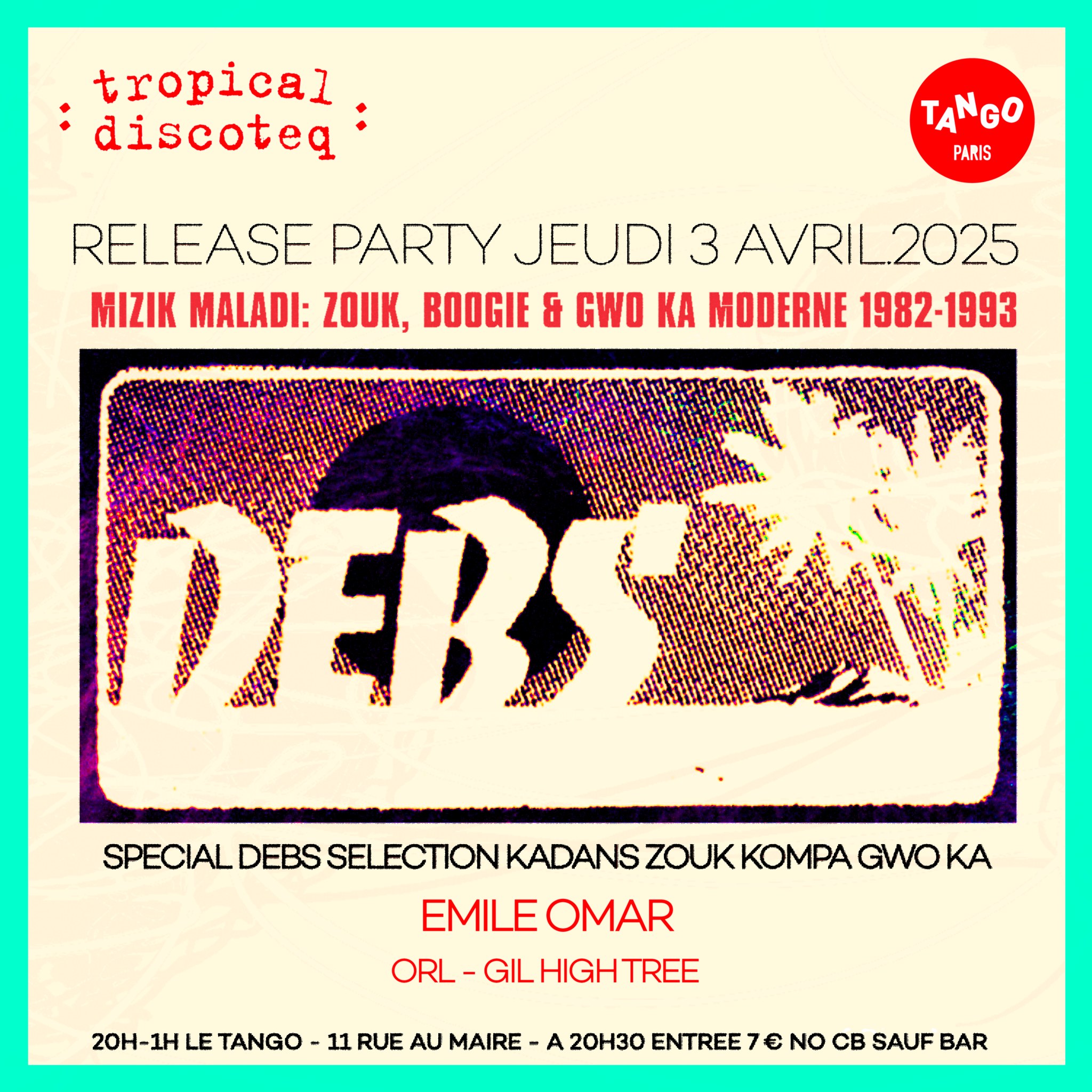 TROPICAL DISCOTEQ DEBS VOL.3 RELEASE PARTY