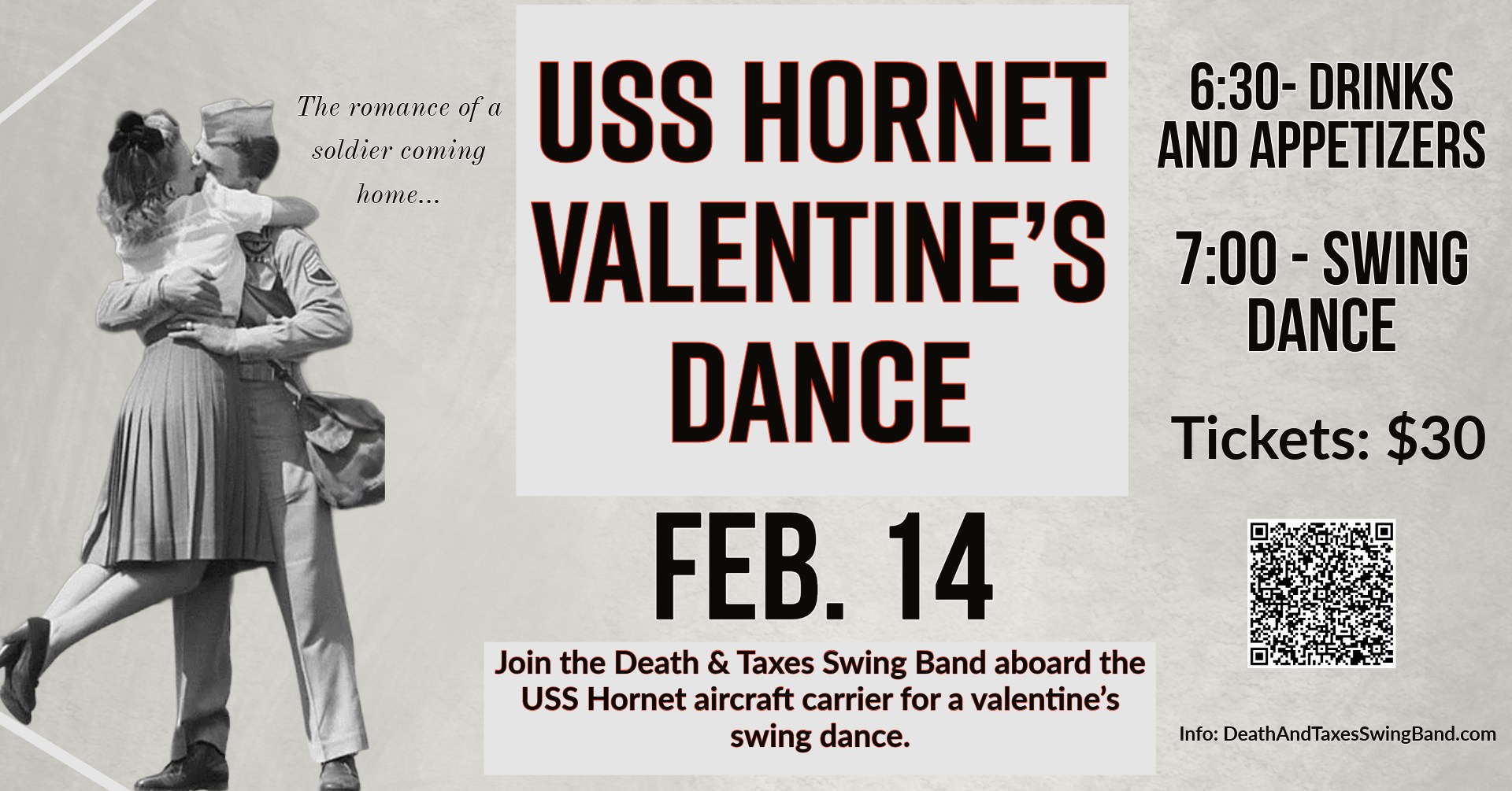 Valentine's Day Swing Dance on the historic USS Hornet
