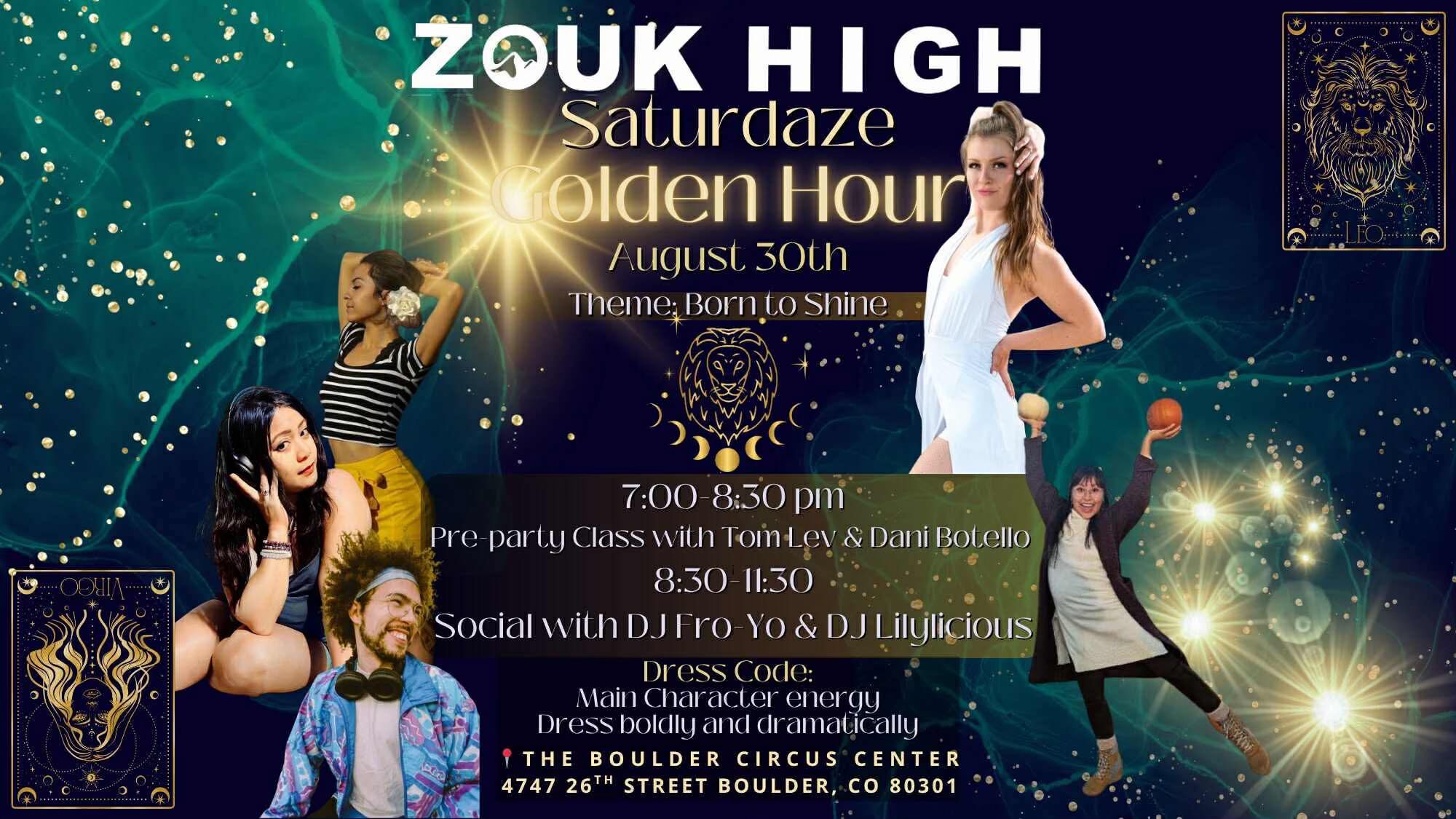 Zouk High SATURDAZE with Tom Lev DJ Froyo!! 8 30 25