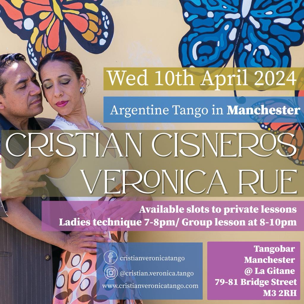 TangoBar presents - Guest Teachers Cristian Cisneros & Veronica Rue