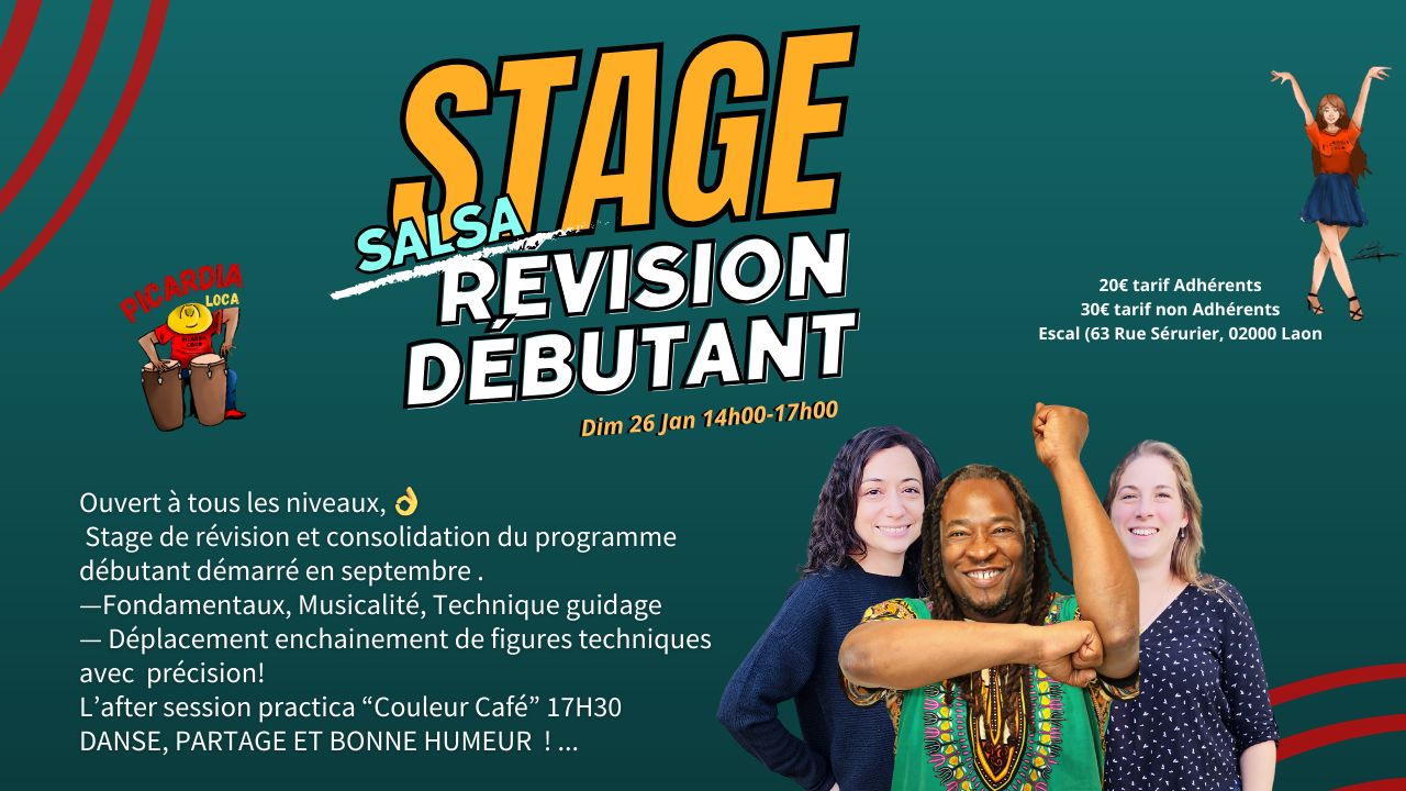 +3H de Stage intensif y practica "SALSA" révision débutant