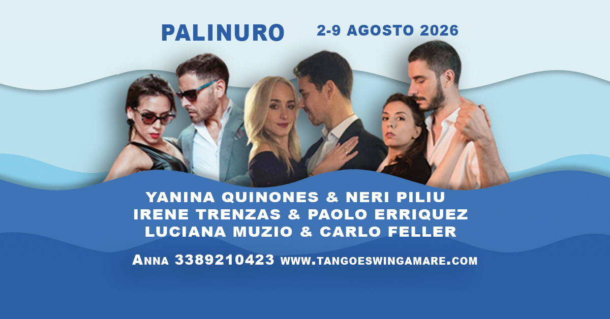 Tango...a mare! Palinuro dal 2 al 9 agosto 2026