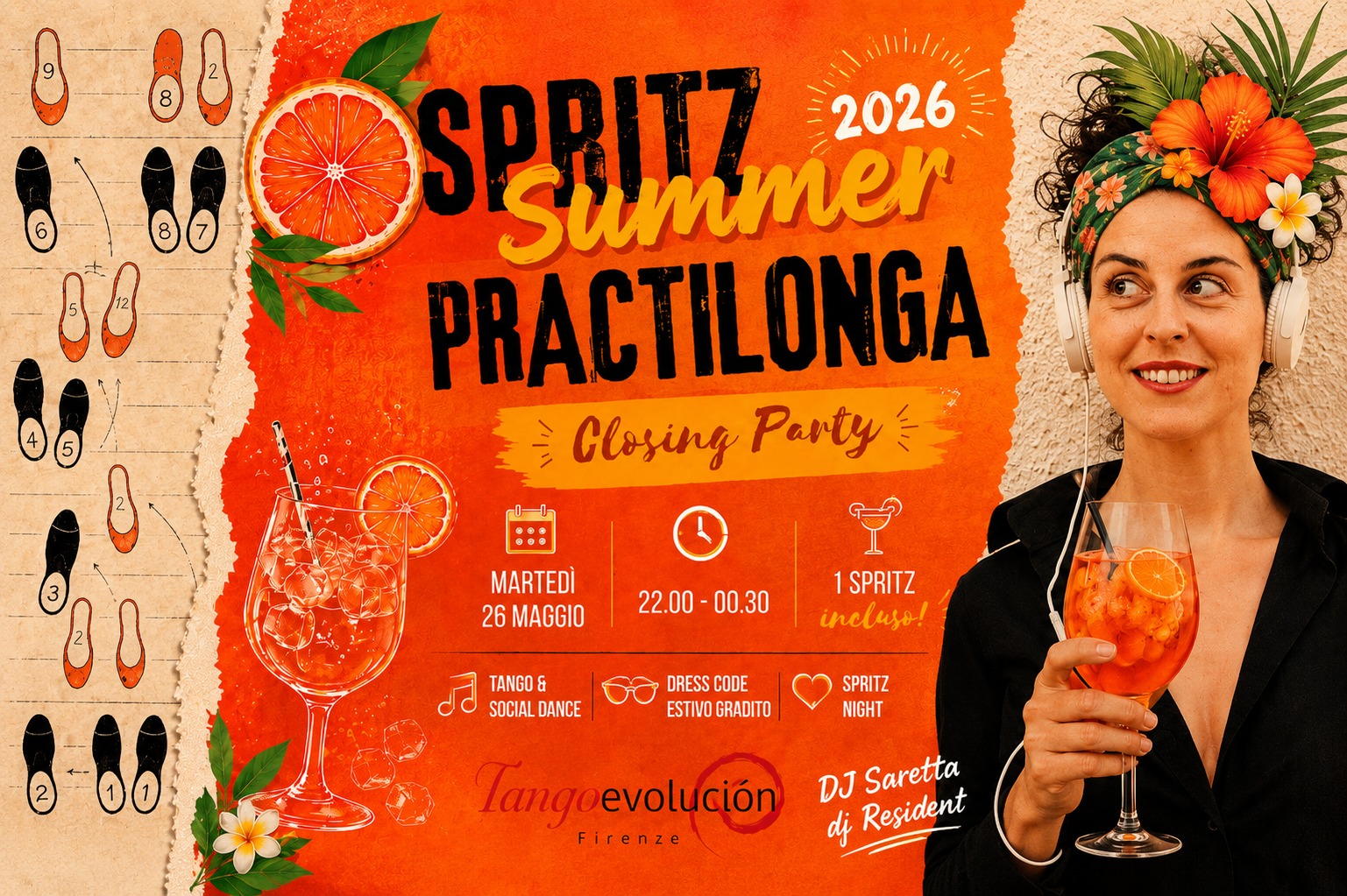 🍊 SPRITZ SUMMER PRACTILONGA Closing Party ✨