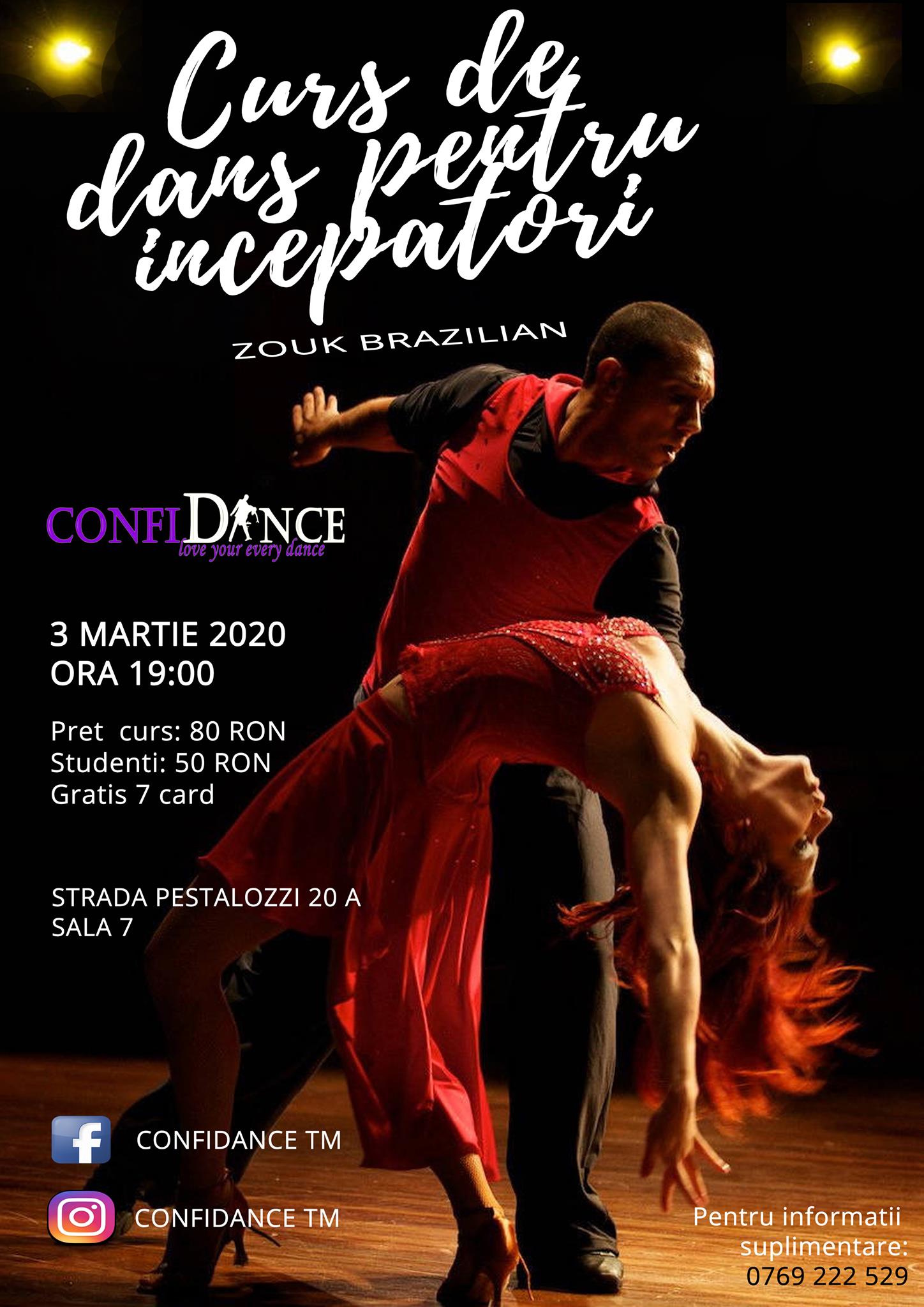 Curs de dans pentru incepatori - Brazilian Zouk