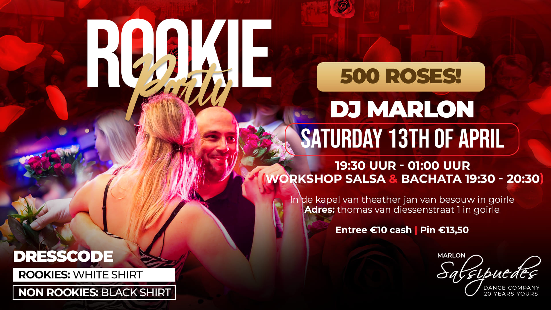 Rookie Salsa & Bachata Party with Roses!