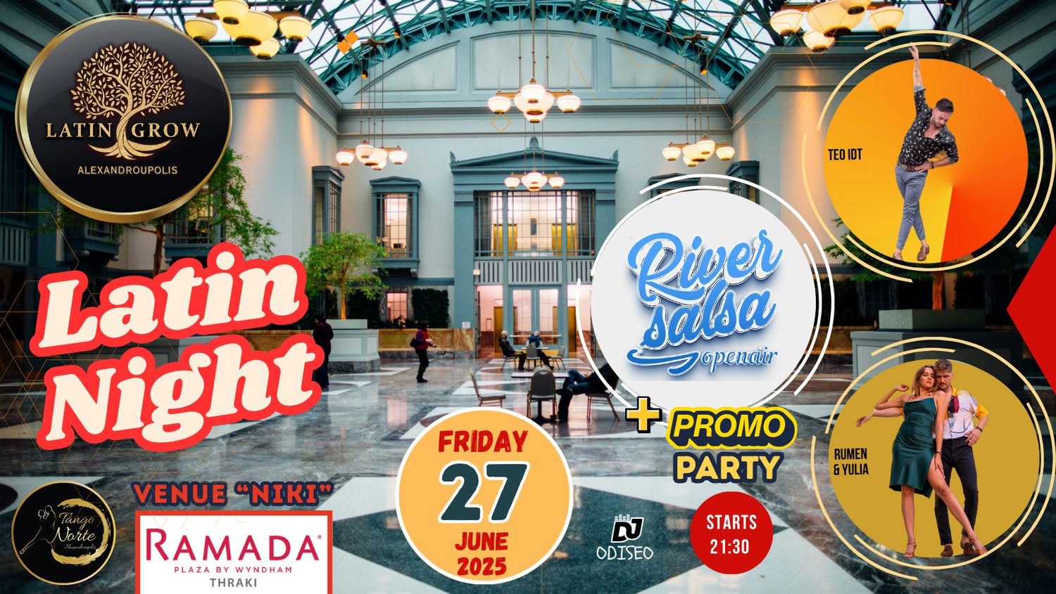 Latin Night Promo Party River Salsa & Workshop by Rumen & Yulia