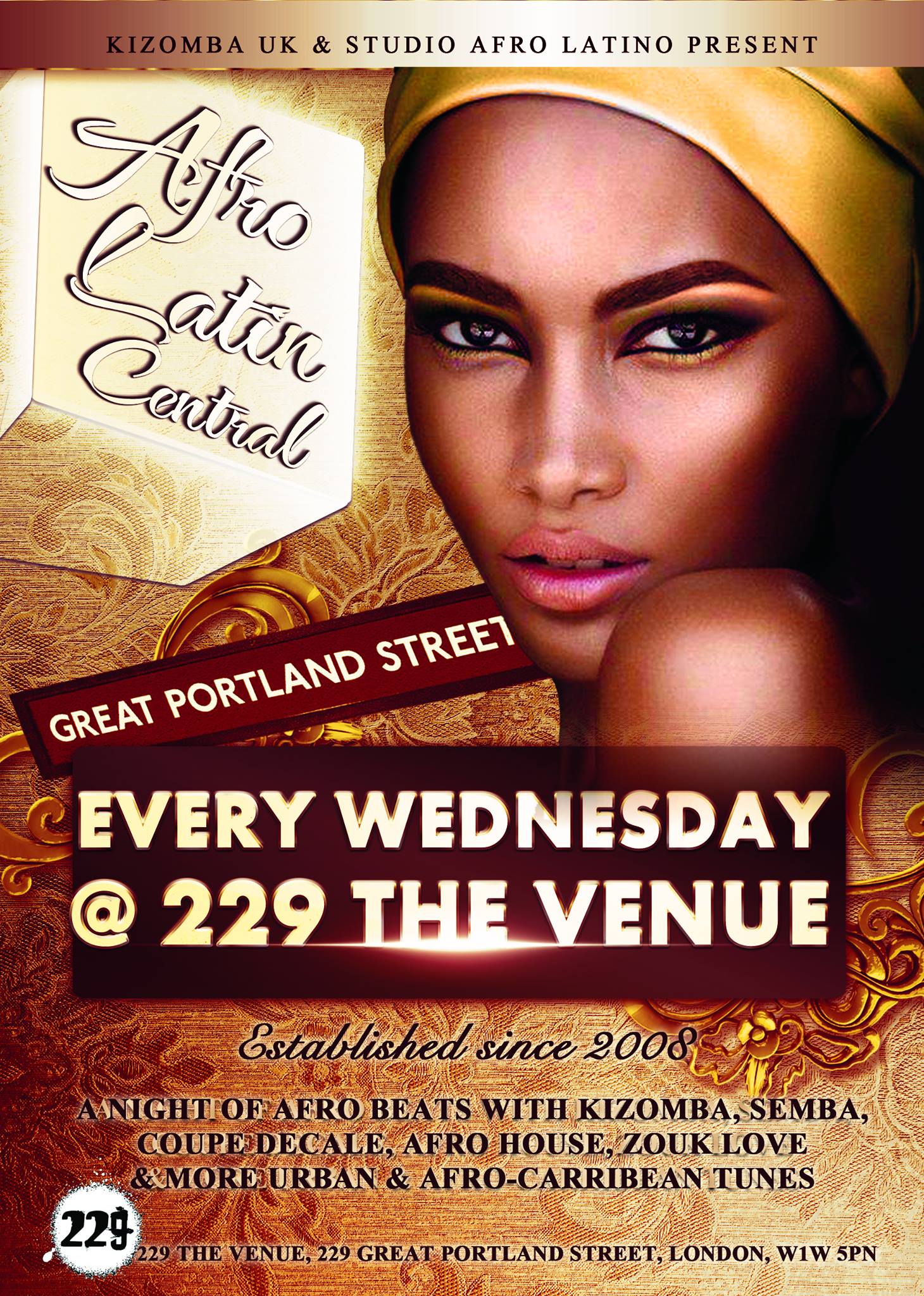 Afro Latin Central @ 229 The Venue - Wed 23 Sep - Semba Special