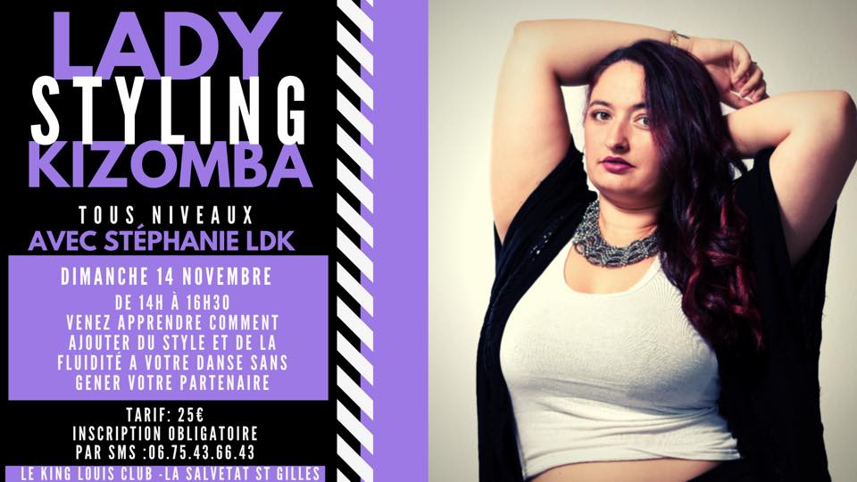 Stage Lady Styling Kizomba - Tous Niveaux - Le King Louis Club (31)