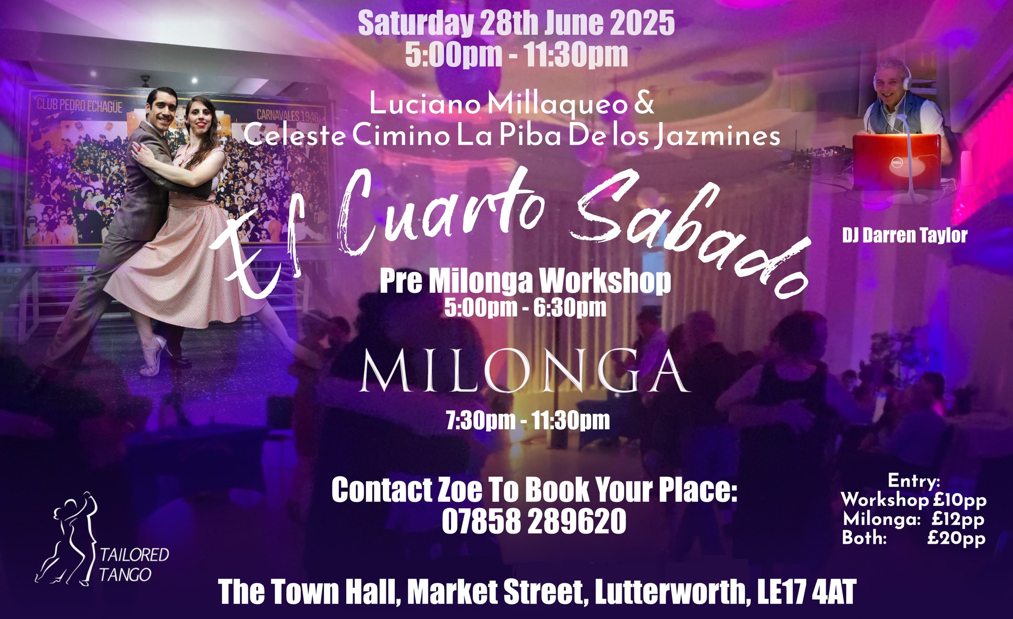 El Cuarto Sabado MILONGA with Celeste & Luciano