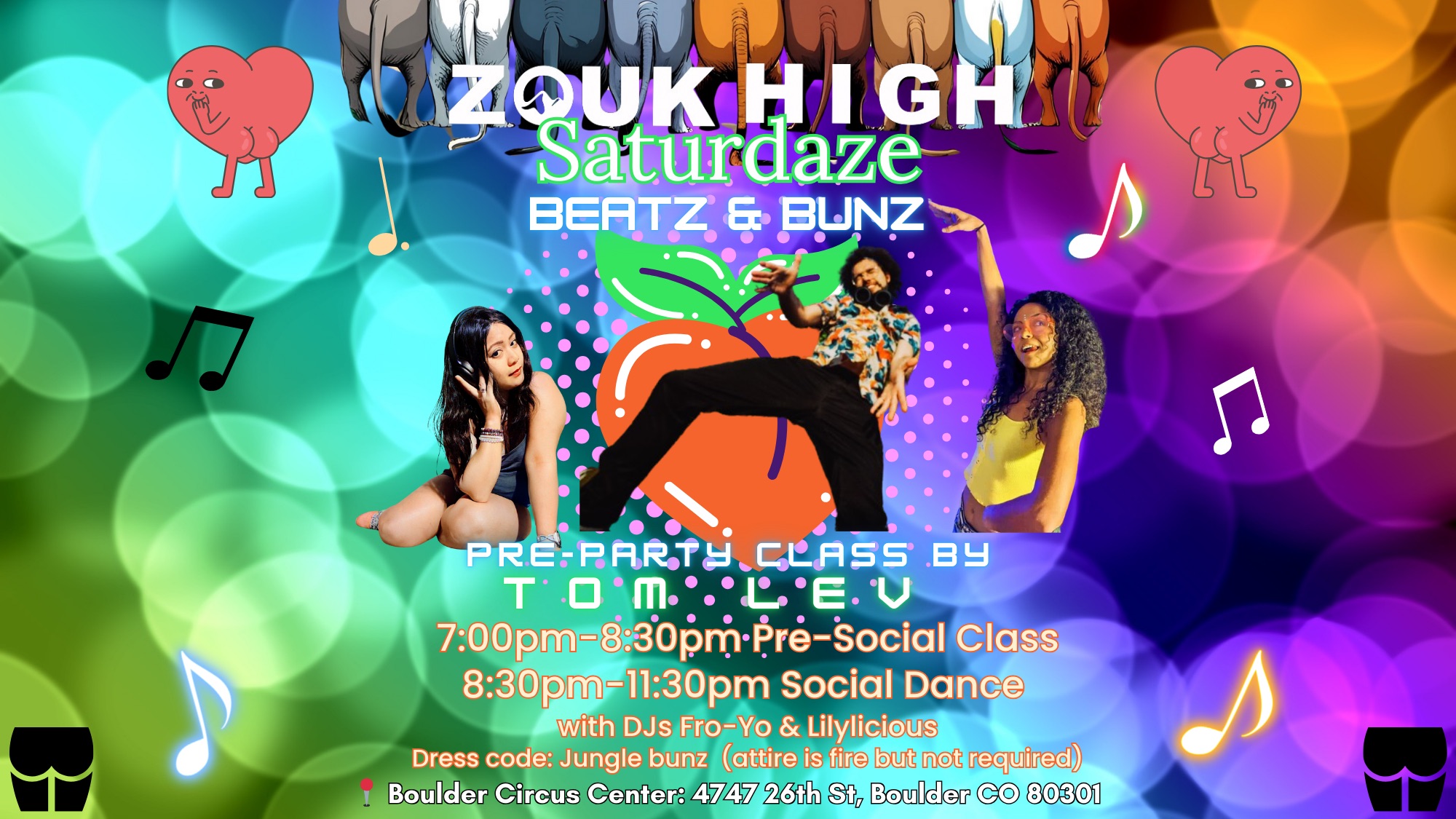 Zouk High SATURDAZE presents “Beatz&Bunz” with Tom Lev DJ Fro-Yo
