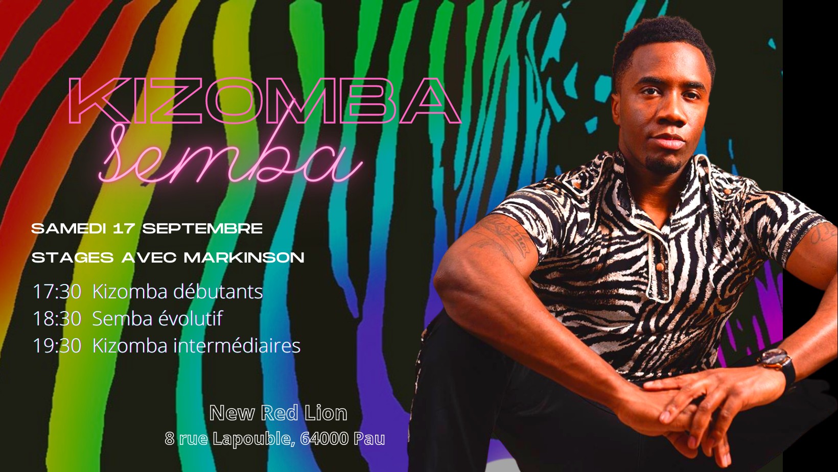Stage Kizomba Semba le 17 sept au New Red Lion