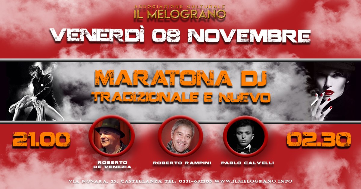 Venerdì 08 Novembre 2019 MaratonaDj. “il Venerdì del MelO”