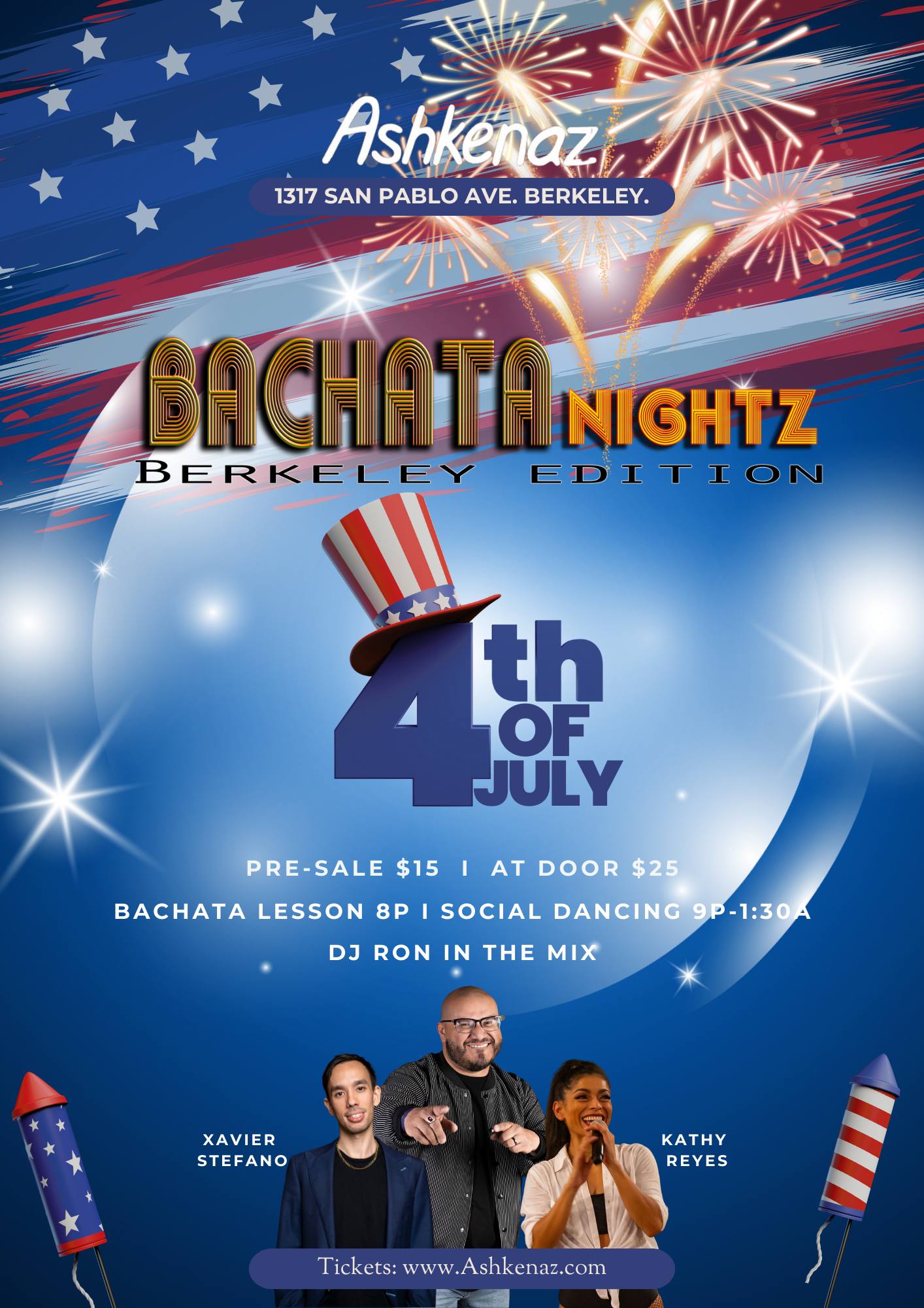 BACHATANightz Berkeley- 4th of JULY!!