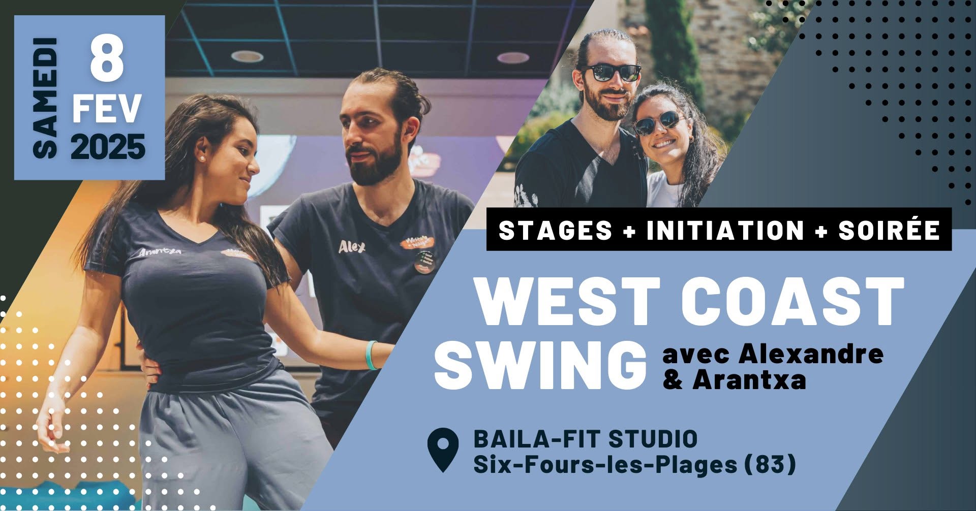 Stages + Initiation + Soirée 100% West Coast Swing