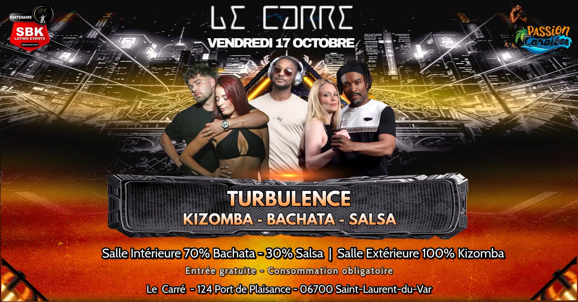 Turbulence BKS - 2 salles 3 Ambiances Le Carré