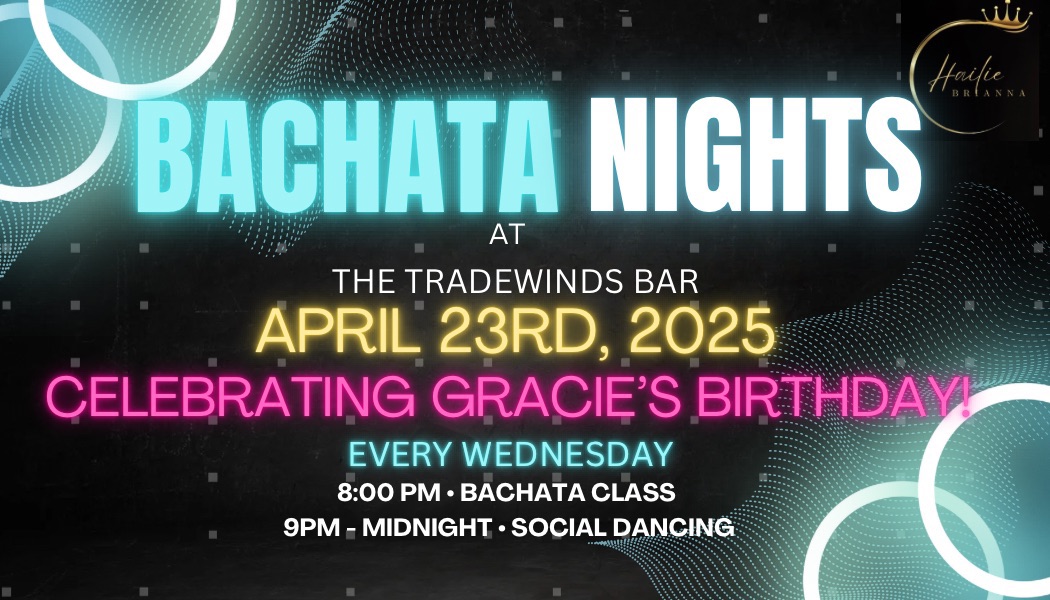BACHATA NIGHT @ TRADEWINDS BAR!