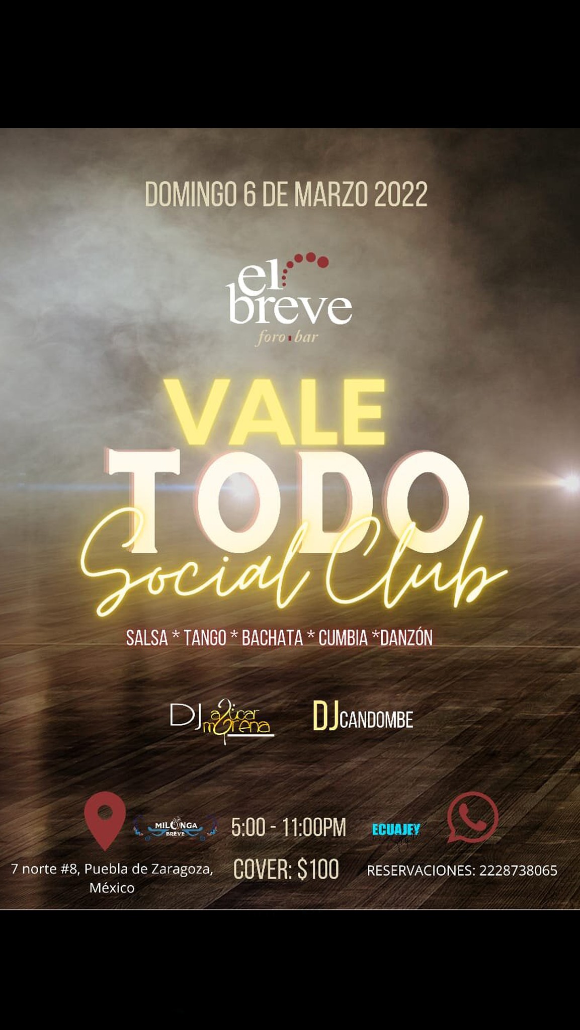 Vale Todo Social Club salsa, bachata, tango, danzón, cumbia y más...