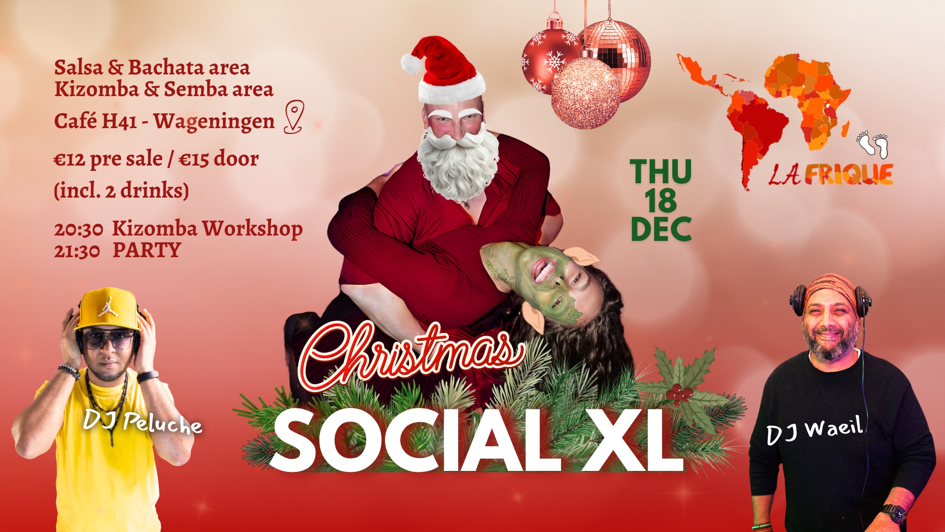 SOCIAL XL Christmas Salsa Bachata Kizomba Wageningen